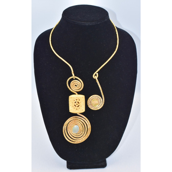 Jeff Lieb Hand Crafted Museum Runway Couture Statement Choker Collar Necklace - Picture 2 of 7